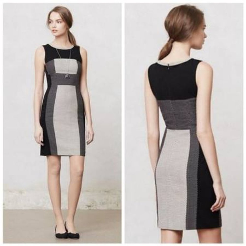 { Anthropologie } Yoana Baraschi Channelled Dots Column Dress size 0